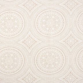 Decor Fabric Canvas Mandala – natural/white, 