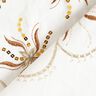 Needlecord floral embroidery and sequins – white/bronze,  thumbnail number 4