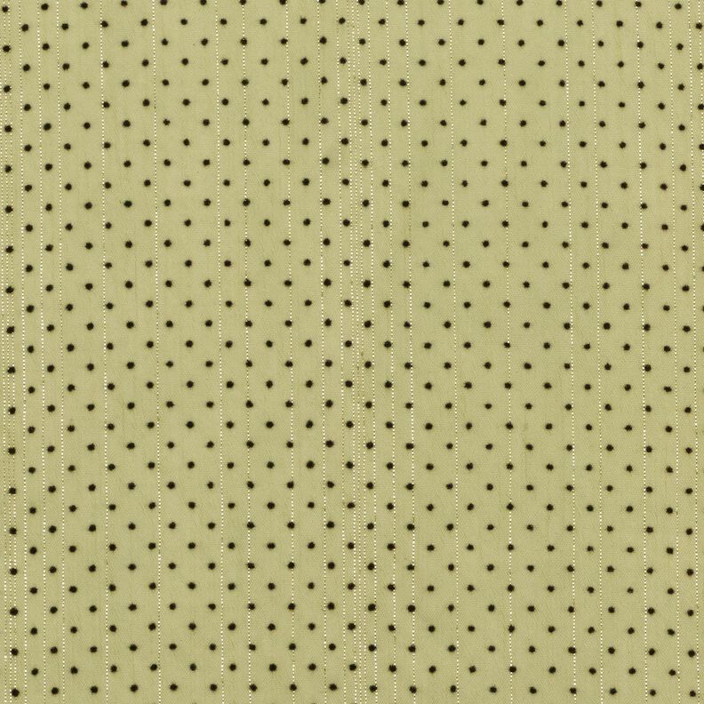 Glitter stripes and dots chiffon – light olive,  image number 1