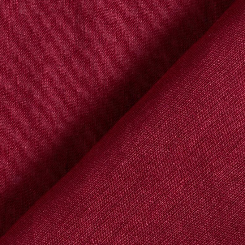 Lightweight linen blend pre-washed – burgundy,  image number 4