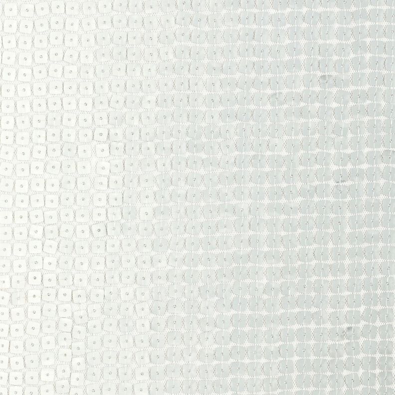 Sequin fabric squares – metallic silver,  image number 1