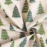 Decor Fabric Half Panama discreet fir trees – natural/green,  thumbnail number 3