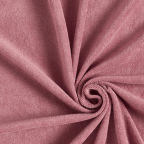 Towelling Fabric Stretch Plain – pale berry, 