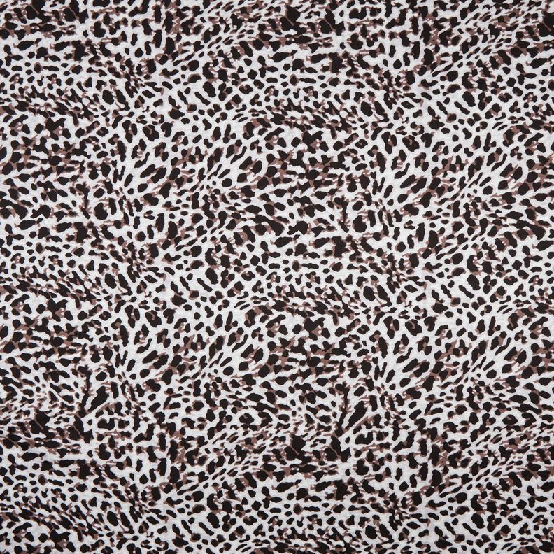 Viscose Jersey small leopard print – chocolate/silver grey,  image number 1