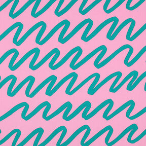 Cotton Poplin Making Waves | Nerida Hansen – pink, 