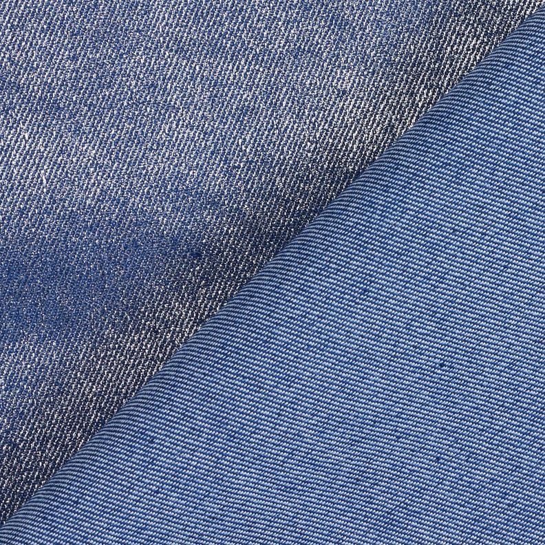 Denim Stretch Metallic – indigo/metallic silver,  image number 4