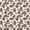 Decor Fabric Canvas Fir Cones – natural/dark brown,  thumbnail number 1