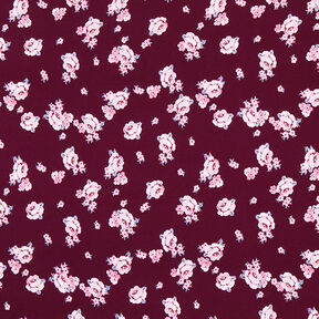 Roses Polyester Jersey – merlot, 