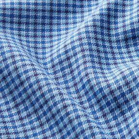 Flannel colourful Prince of Wales Check – denim blue, 