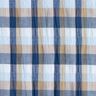 Colourful checks cotton blend – blue,  thumbnail number 1