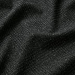 Glen Plaid Stretch Trouser Fabric – anthracite, 