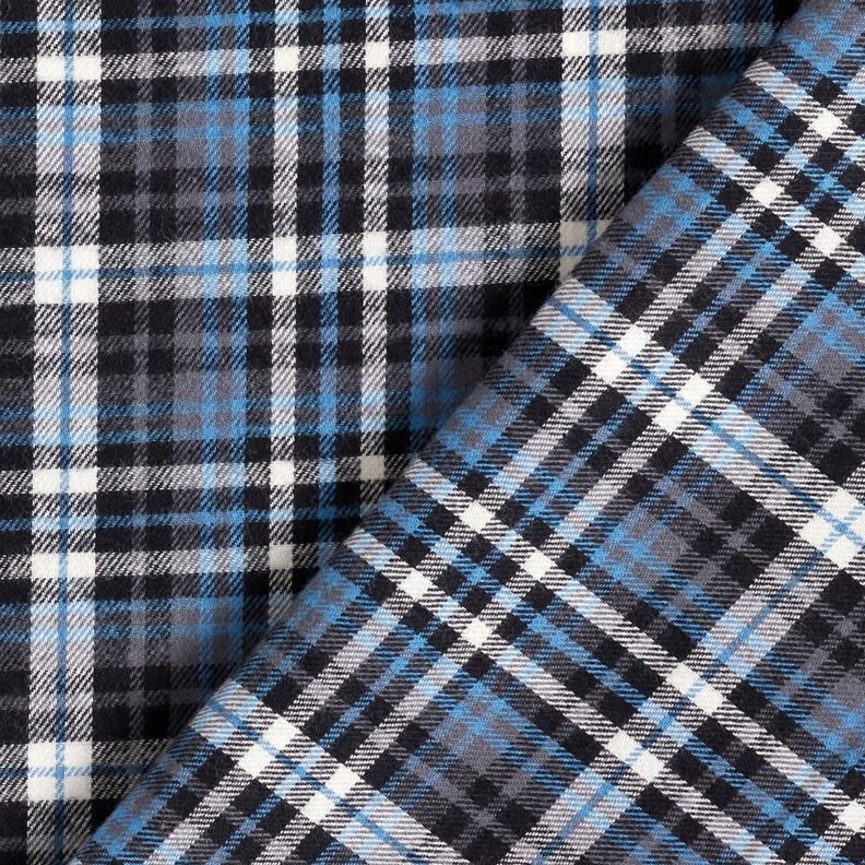 Flannel Tartan – black/blue,  image number 4