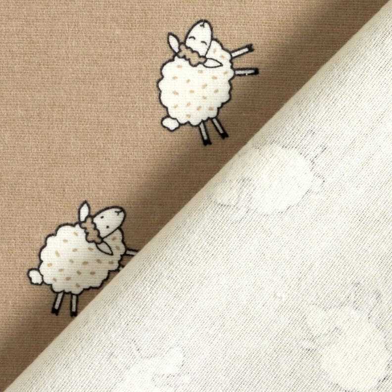 Cotton Flannel Lambs | by Poppy – dark taupe,  image number 4