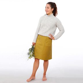 FRAU INA - simple skirt with patch pockets, Studio Schnittreif | XS - XXL, 