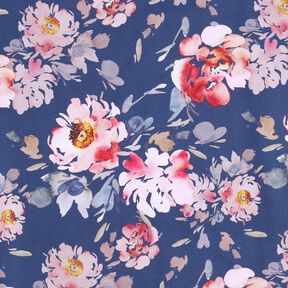 Softshell Flowers – indigo/pink, 