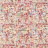 Decor Fabric Tapestry Fabric Colourful Ripple Pattern – offwhite/carmine,  thumbnail number 1