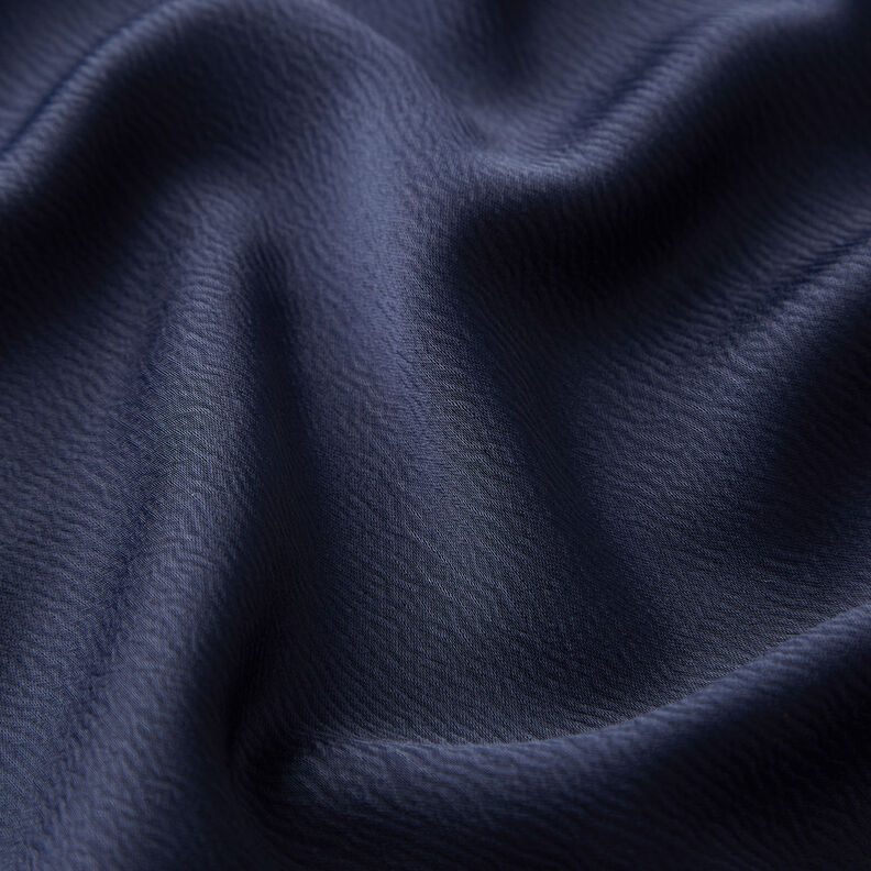 Crepe satin plain – navy blue,  image number 2