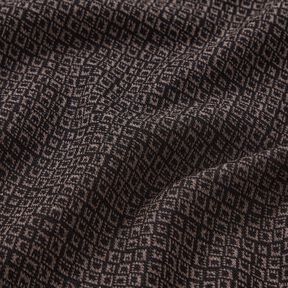 Jacquard knit irregular diamonds – brown/black, 