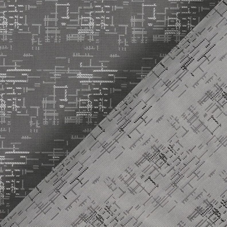 Lining Fabric Jacquard Grid Pattern – grey,  image number 4