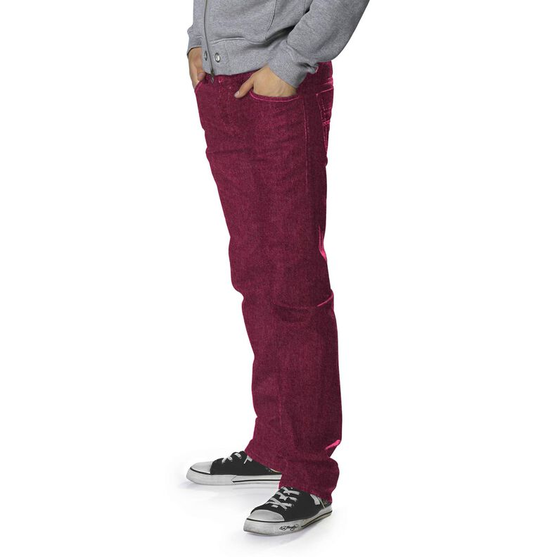 Stretch denim cotton blend medium – burgundy,  image number 7