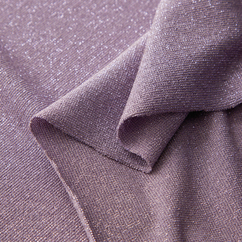 Plain glitter jersey – mauve,  image number 3