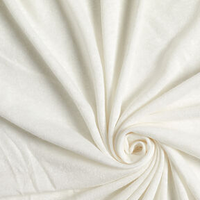 Viscose linen blend fine knit – offwhite | Remnant 90cm, 