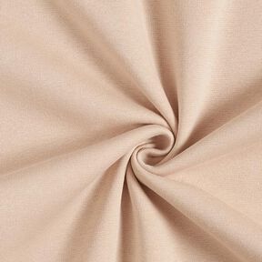 Brushed Sweatshirt Fabric plain Lurex – sand/gold, 