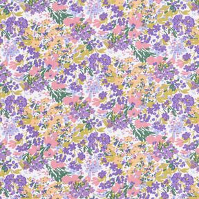 Cotton Cretonne sea of flowers – white/lavender, 