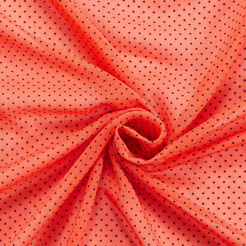 Glitter stripes and dots chiffon – orange,  image number 3