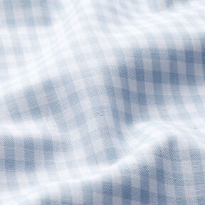 Cotton Vichy check 0,5 cm – light wash denim blue/white, 