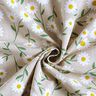 Decor Fabric Half Panama daisies – natural/white,  thumbnail number 3