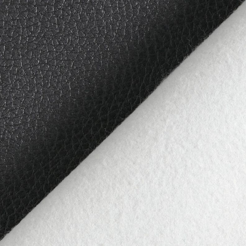 Upholstery Fabric Imitation Leather Texture – black,  image number 3