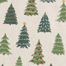 Decor Fabric Half Panama discreet fir trees – natural/green,  thumbnail number 6