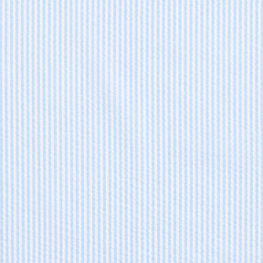 Seersucker Stripes Cotton Blend – light blue/offwhite, 