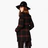 Coat fabric wool blend tartan – terracotta/black,  thumbnail number 7