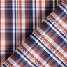 Classic checks shirt fabric – navy blue/copper,  thumbnail number 4