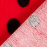 Faux fur, ladybug dots – red/black,  thumbnail number 3