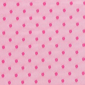 Dots soft mesh – intense pink, 