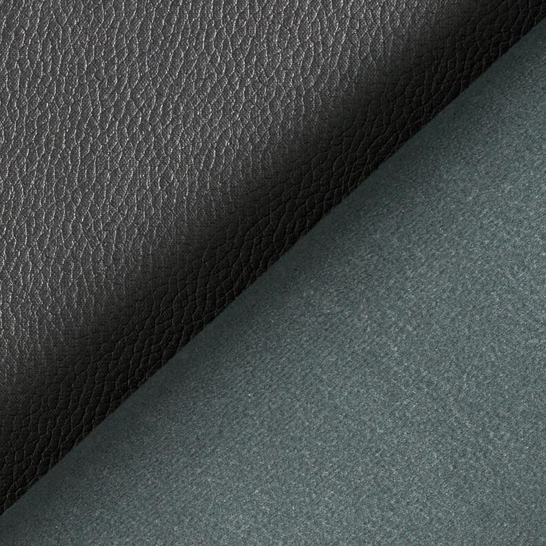 Upholstery Fabric Imitation Leather light embossing – black,  image number 3