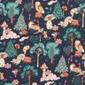 Cotton Poplin Fairytale forest Digital Print – blue-black,  thumbnail number 1