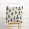 Decor Fabric Half Panama discreet fir trees – natural/green,  thumbnail number 10