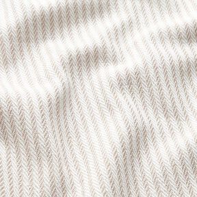 Decor Fabric Jacquard Subtle Stripes – dark beige, 