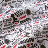 Cotton poplin licensed fabric Snoopy graffiti | Peanuts ™ – white,  thumbnail number 2