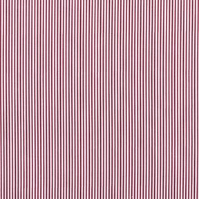 Cotton Poplin Mini stripes – burgundy/white, 