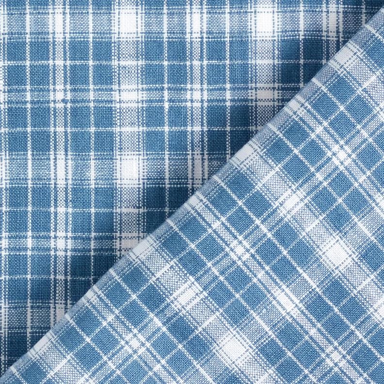 Cotton fabric, classic check – dove blue/white,  image number 4