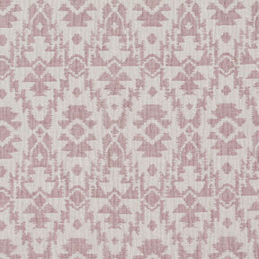 Double Gauze/Muslin Jacquard Aztec pattern – dark dusky pink/misty grey, 