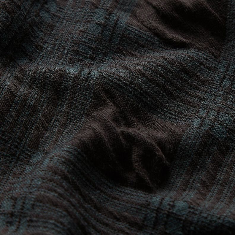 jacquard knit Argyle pattern – black/fir green,  image number 2