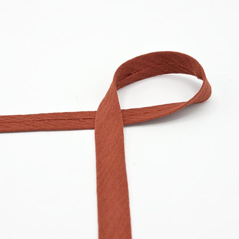 Bias binding Muslin [20 mm] – terracotta,  image number 1