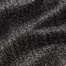 Jacquard knit abstract herringbone – grey/black,  thumbnail number 2