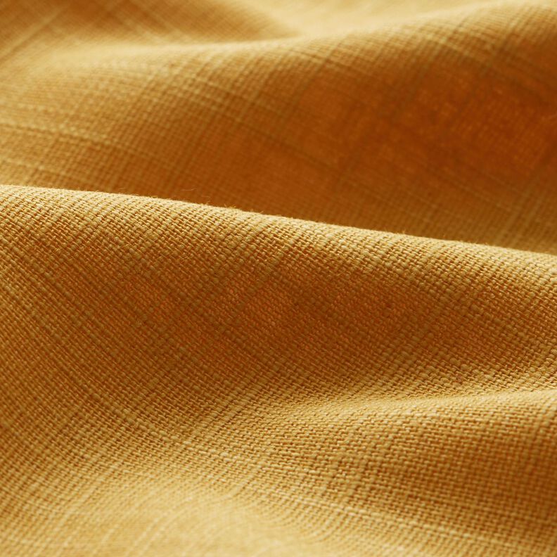 Linen fabric Ramie mix medium – mustard,  image number 2